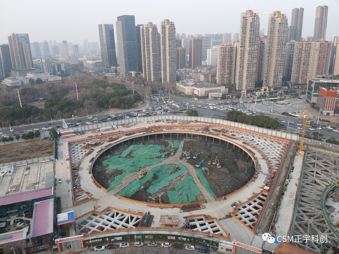 2023完美开端！上海金泰SMC工法钻机助力武汉广电全媒体中心项目